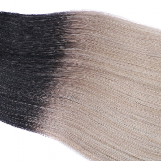 Tape Extensions #1B/GREY Ombre &ndash; 100 % Echthaar