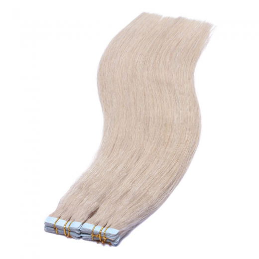 Tape Extensions Grey/Grau &ndash; 100 % Echthaar
