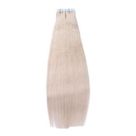 10 x Tape In - Grey / Grau - Hair Extensions - 2,5g - NOVON EXTENTIONS 50 cm
