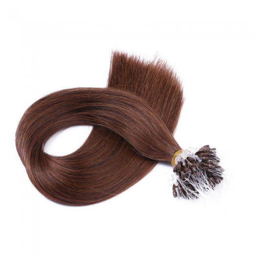 Microring Extensions #4 Schokobraun &ndash; 100 % Echthaar
