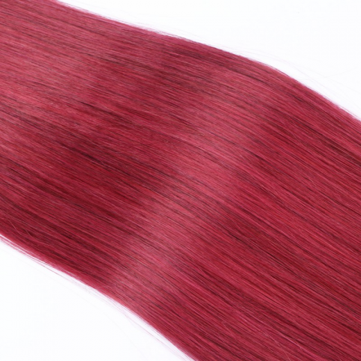 Microring Extensions Bordeaux &ndash; 100 % Echthaar
