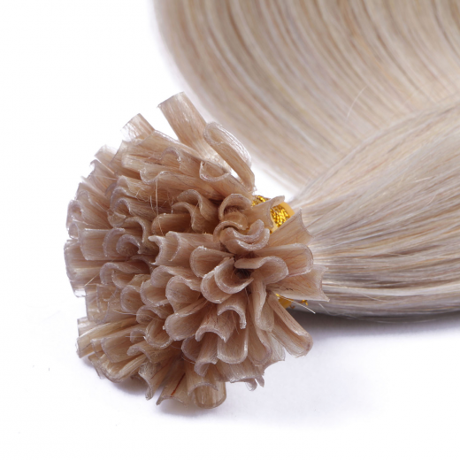 25 x Keratin Bonding Hair Extensions - Grey / Grau - 100% Echthaar - NOVON EXTENTIONS