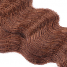 Bonding Extensions #33 Rotbraun gewellt &ndash; 100 %...