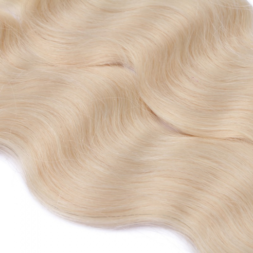 25 Keratin Bonding Hair Extensions - 60 Weissblond - GEWELLT 100% Echthaar 1g Strhne - NOVON EXTENTIONS 60cm