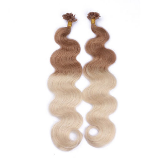 Bonding Extensions #12/60 Ombre gewellt &ndash; 100 % Echthaar