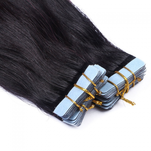 Tape Extensions #1B/BURG Ombre &ndash; 100 % Echthaar