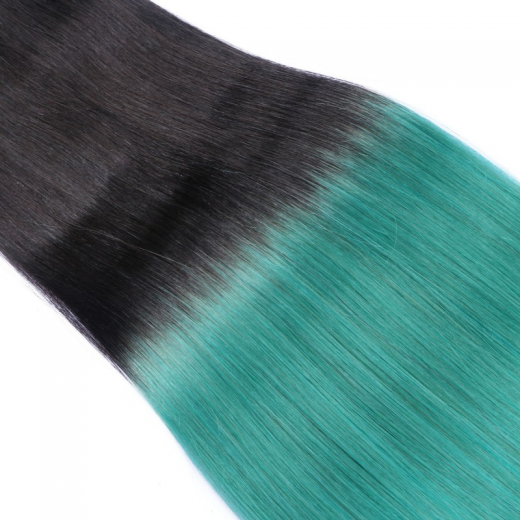 Tape Extensions #1B/SKY Ombre &ndash; 100 % Echthaar