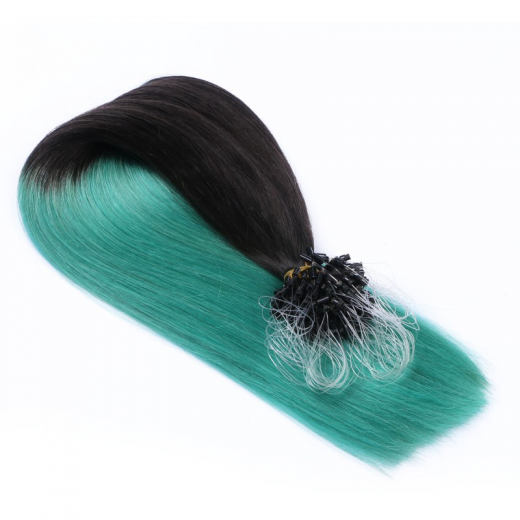 Microring Extensions #1B/Hellblau Ombre &ndash; 100 %...