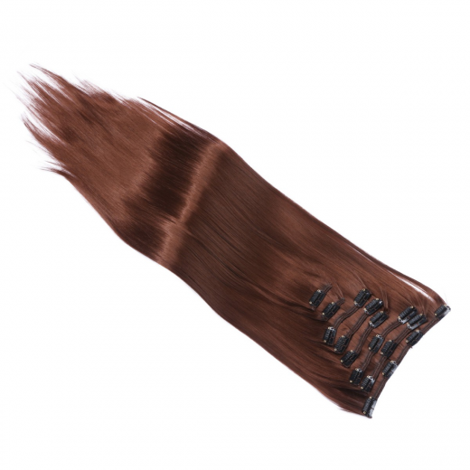 #4 - Clip-In Hair Extensions / 8 Tressen / Haarverlngerung XXL Komplettset 50 cm - Glatt