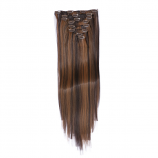 #4/20 Gestrhnt - Clip-In Hair Extensions / 8 Tressen /...