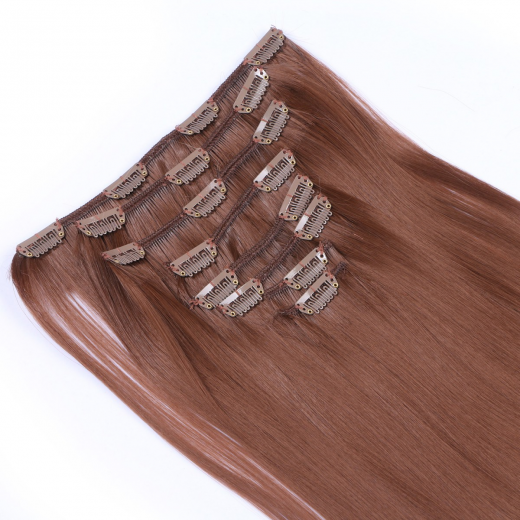 #6 - Clip-In Hair Extensions / 8 Tressen / Haarverlngerung XXL Komplettset 50 cm - Glatt