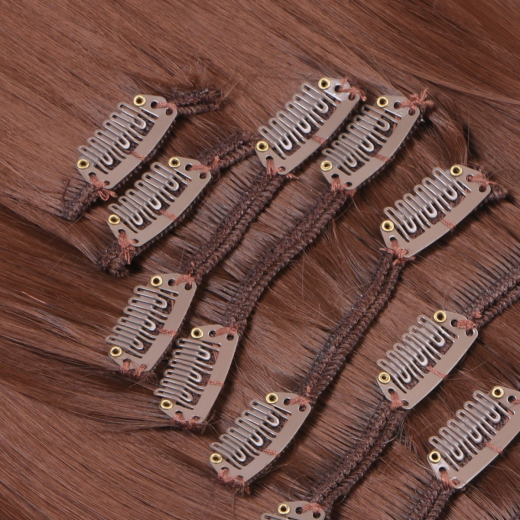 #6 - Clip-In Hair Extensions / 8 Tressen / Haarverlngerung XXL Komplettset 60 cm - Gewellt