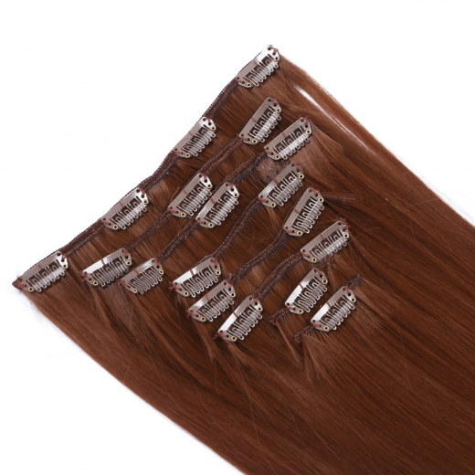 #8 - Clip-In Hair Extensions / 8 Tressen / Haarverlngerung XXL Komplettset 50 cm - Glatt