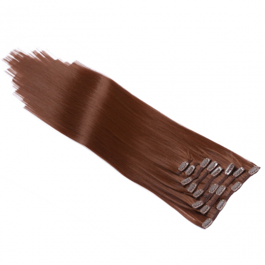 #8 - Clip-In Hair Extensions / 8 Tressen / Haarverlngerung XXL Komplettset 50 cm - Glatt