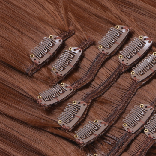 #8 - Clip-In Hair Extensions / 8 Tressen / Haarverlngerung XXL Komplettset 60 cm - Gewellt