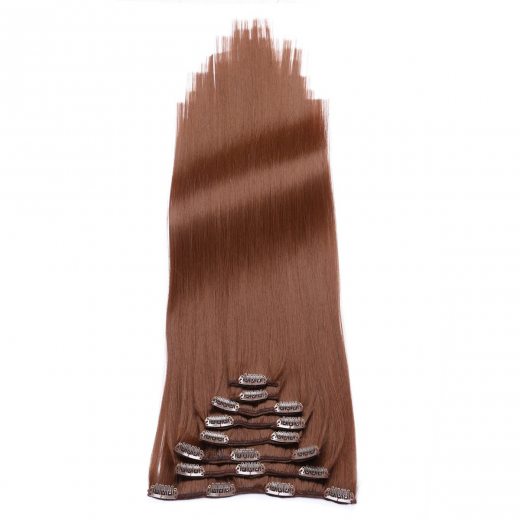 #8 - Clip-In Hair Extensions / 8 Tressen / Haarverlngerung XXL Komplettset 60 cm - Gewellt
