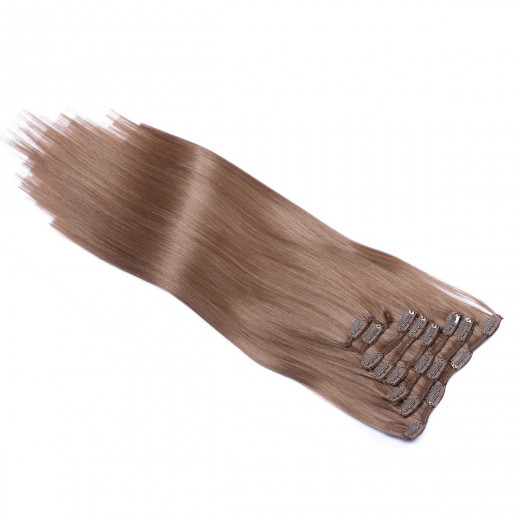 #10 - Clip-In Hair Extensions / 8 Tressen / Haarverlngerung XXL Komplettset 50 cm - Glatt