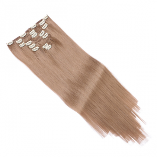 #12 - Clip-In Hair Extensions / 8 Tressen / Haarverlngerung XXL Komplettset 50 cm - Glatt