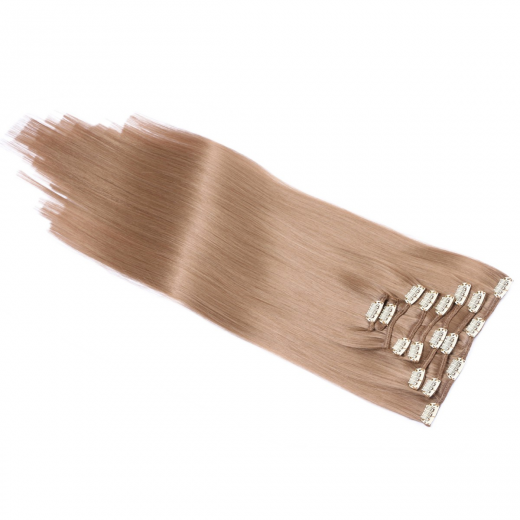 #12 - Clip-In Hair Extensions / 8 Tressen / Haarverlngerung XXL Komplettset 50 cm - Glatt