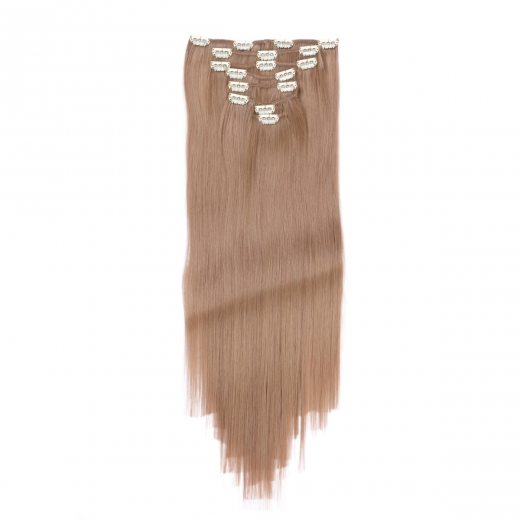 #12 - Clip-In Hair Extensions / 8 Tressen / Haarverlngerung XXL Komplettset 60 cm - Glatt