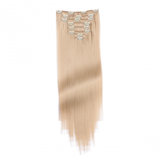 #18 - Clip-In Hair Extensions / 8 Tressen / Haarverlngerung XXL Komplettset 50 cm - Glatt