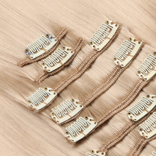 #18 - Clip-In Hair Extensions / 8 Tressen / Haarverlngerung XXL Komplettset 50 cm - Glatt