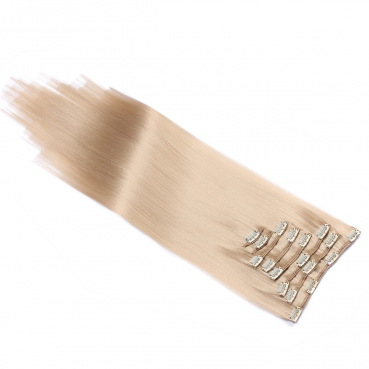 #18 - Clip-In Hair Extensions / 8 Tressen / Haarverlngerung XXL Komplettset 60 cm - Glatt