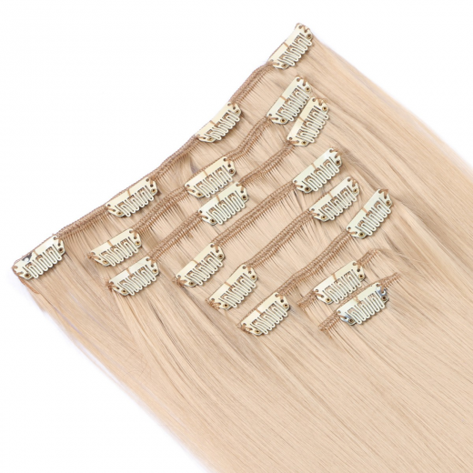 #18 - Clip-In Hair Extensions / 8 Tressen / Haarverlngerung XXL Komplettset 60 cm - Gewellt