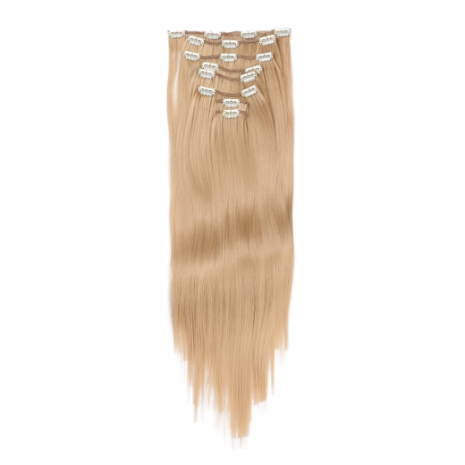 #20 - Clip-In Hair Extensions / 8 Tressen / Haarverlngerung XXL Komplettset 60 cm - Gewellt