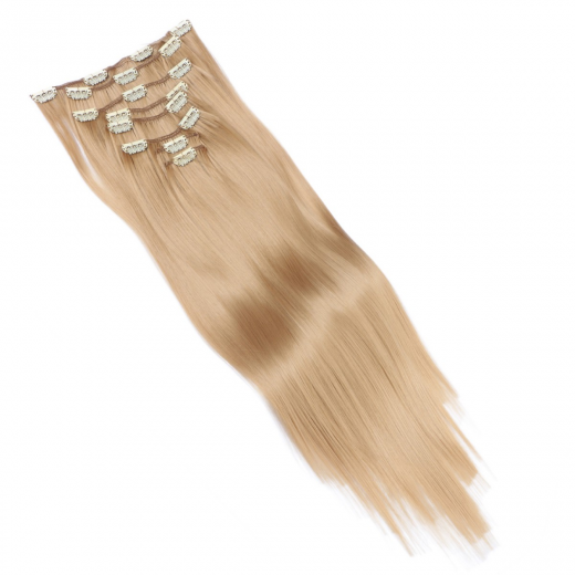 #20 - Clip-In Hair Extensions / 8 Tressen / Haarverlngerung XXL Komplettset 60 cm - Gewellt