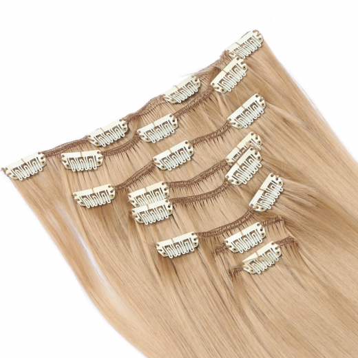 #20 - Clip-In Hair Extensions / 8 Tressen / Haarverlngerung XXL Komplettset 60 cm - Gewellt