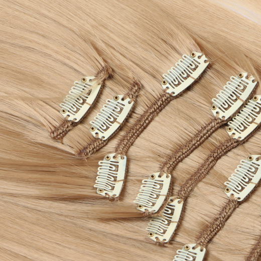 #20 - Clip-In Hair Extensions / 8 Tressen / Haarverlngerung XXL Komplettset 60 cm - Gewellt