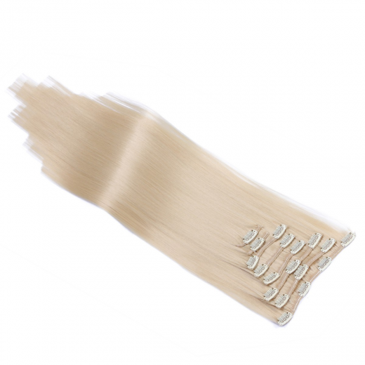 #24 - Clip-In Hair Extensions / 8 Tressen / Haarverlngerung XXL Komplettset 60 cm - Glatt