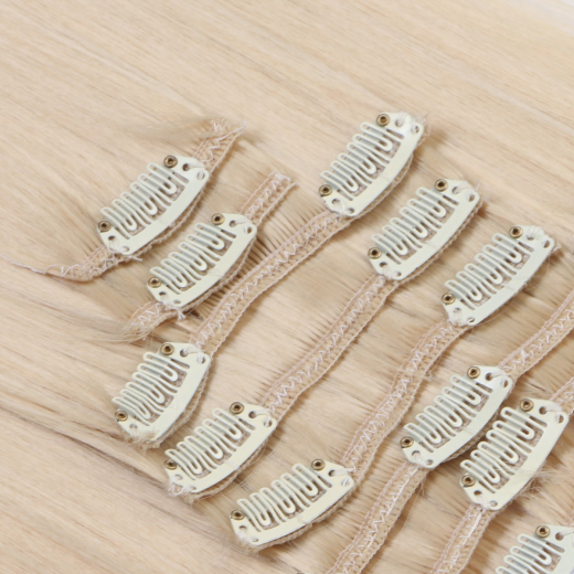 #24 - Clip-In Hair Extensions / 8 Tressen / Haarverl�ngerung XXL Komplettset 60 cm - Gewellt