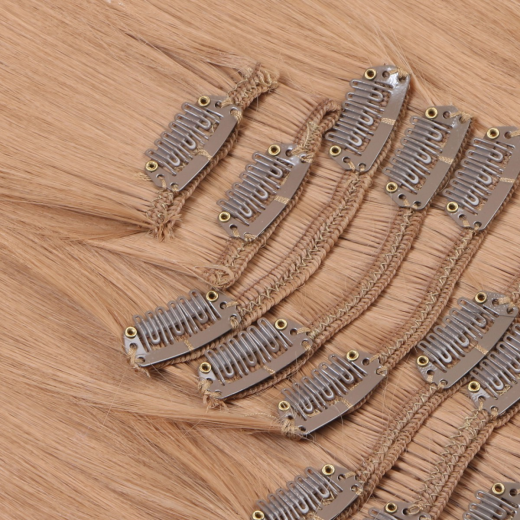 #27 - Clip-In Hair Extensions / 8 Tressen / Haarverlngerung XXL Komplettset 60 cm - Glatt