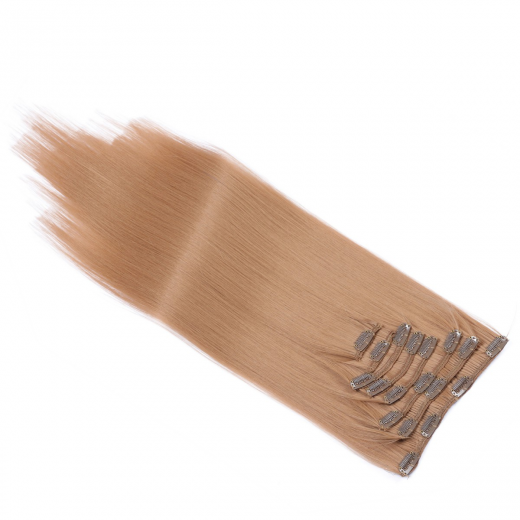 #27 - Clip-In Hair Extensions / 8 Tressen / Haarverlngerung XXL Komplettset 60 cm - Gewellt