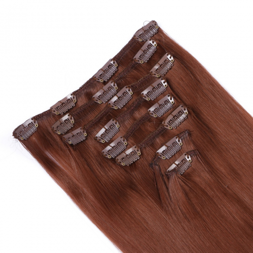 #33 - Clip-In Hair Extensions / 8 Tressen / Haarverlngerung XXL Komplettset 60 cm - Gewellt
