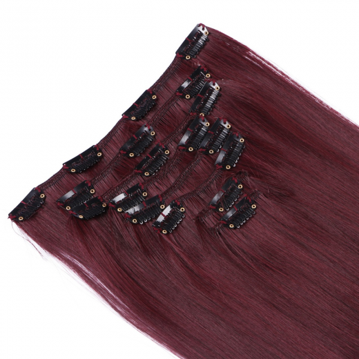 #99J - Clip-In Hair Extensions / 8 Tressen / Haarverlngerung XXL Komplettset 50 cm - Glatt