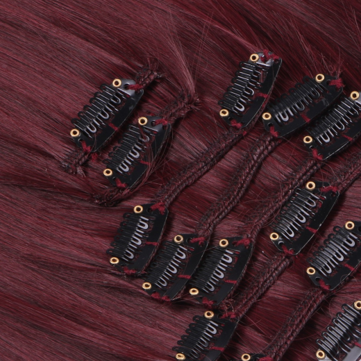 #99J - Clip-In Hair Extensions / 8 Tressen / Haarverlngerung XXL Komplettset 50 cm - Glatt