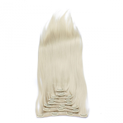 #613 - Clip-In Hair Extensions / 8 Tressen / Haarverlngerung XXL Komplettset 50 cm - Glatt