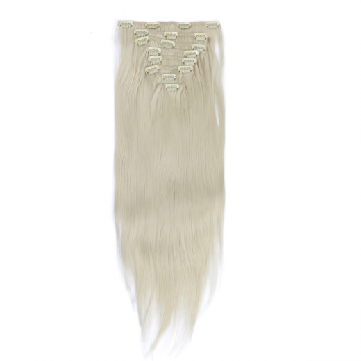 #613 - Clip-In Hair Extensions / 8 Tressen / Haarverlngerung XXL Komplettset 60 cm - Gewellt