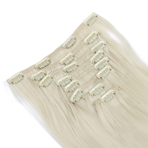 #613 - Clip-In Hair Extensions / 8 Tressen / Haarverlngerung XXL Komplettset 60 cm - Gewellt