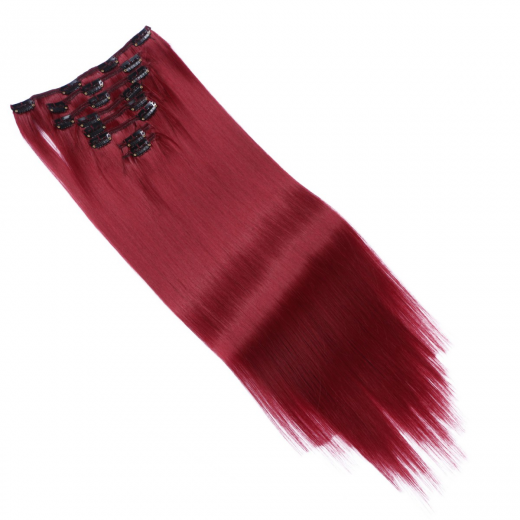 #Darkburg - Clip-In Hair Extensions / 8 Tressen / Haarverlngerung XXL Komplettset 60 cm - Gewellt