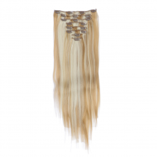 #H27/613 Gestrhnt - Clip-In Hair Extensions / 8 Tressen...