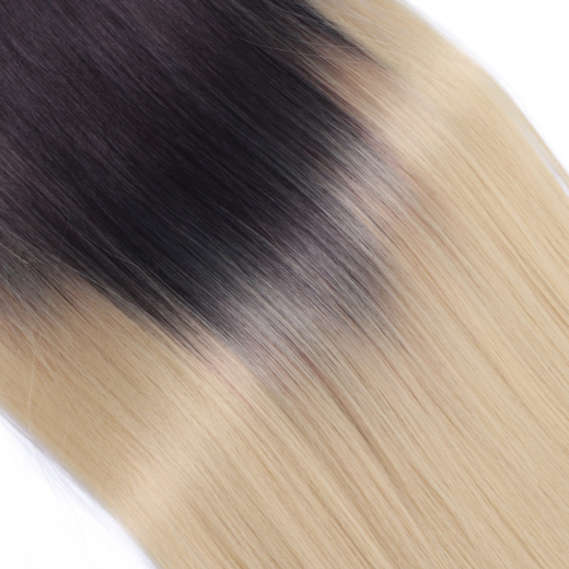 #T4A/24 Ombre - Clip-In Hair Extensions / 8 Tressen / Haarverlngerung XXL Komplettset 50 cm - Glatt