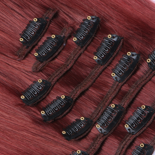 #T30/613 Ombre - Clip-In Hair Extensions / 8 Tressen / Haarverlngerung XXL Komplettset 60 cm - Gewellt