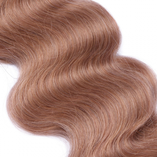 Tape Extensions #27 Honigblond gewellt &ndash; 100 % Echthaar