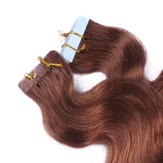 Tape Extensions #4/27 Ombre gewellt &ndash; 100 % Echthaar