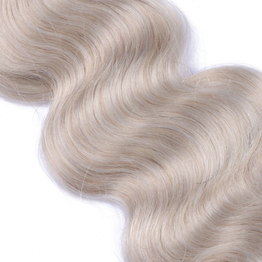 Tape Extensions Grey/Grau gewellt &ndash; 100 % Echthaar