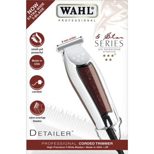 Wahl Wide Detailer Trimmer Bordeaux/Chrom